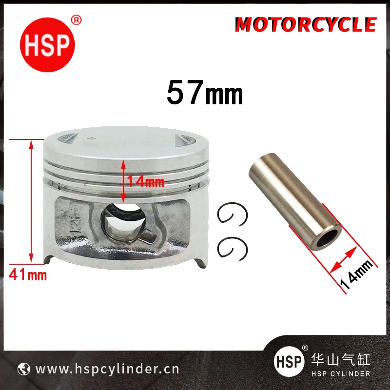 Motorcycle 57 mm Piston 14 mm Pin Ring Set Kit Assembly For Haojue Suzuki EN125 HJ125 EN HJ 125 125cc Engine Spare Parts